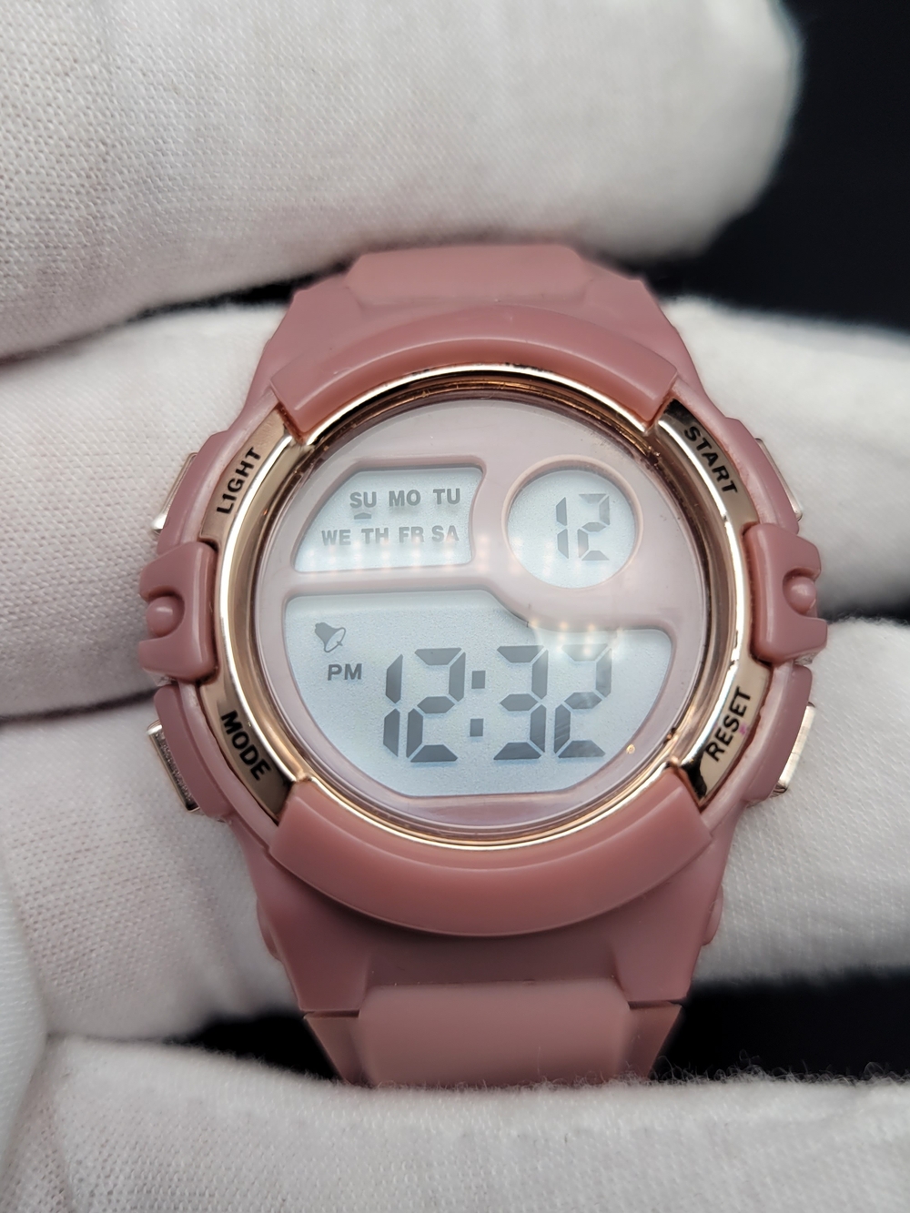 Digital Sport Watch - Dusty Rose Silicone